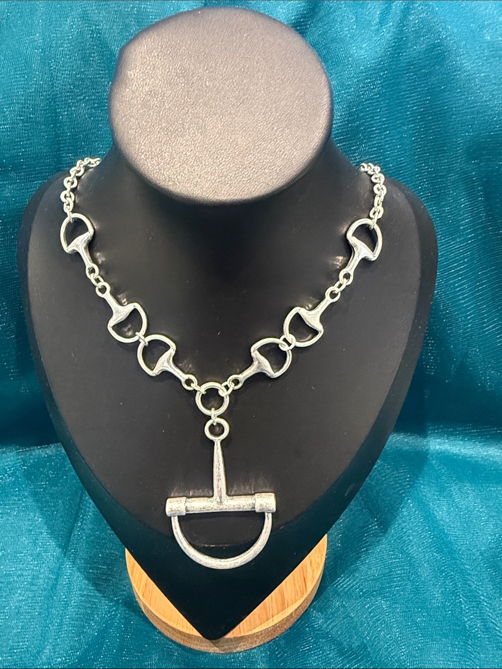 Silver-Tone Link Pendant Necklace - Women Fashion Jewelry